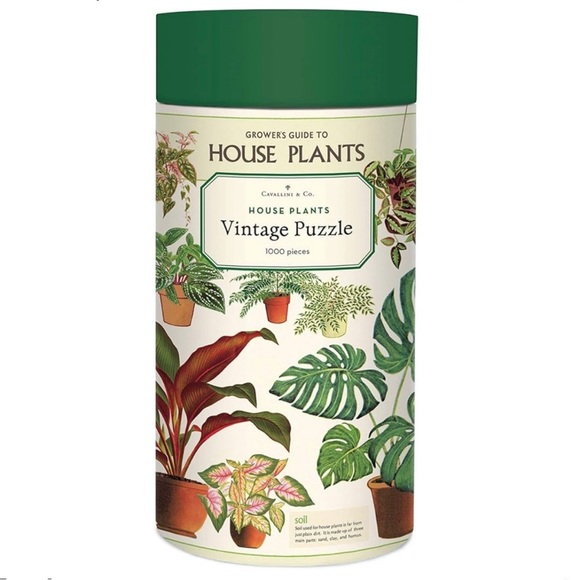 Cavallini & Co. Other - 1000 Piece Vintage Themed House Plants Puzzle by Cavallini & Co.